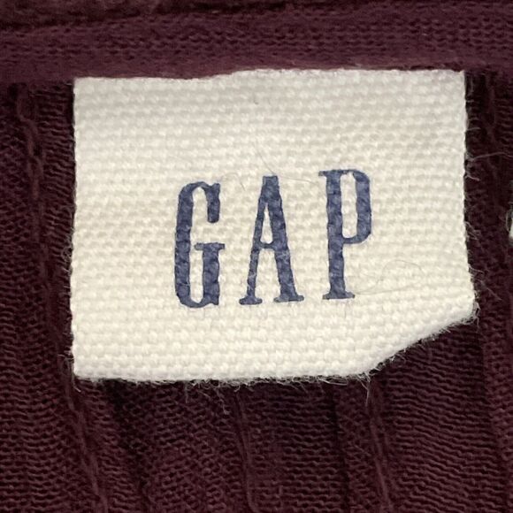 Vintage Gap Tunic Top SZ XL Solid Purple Long Sleeve Fall Autumn Cottagecore NWT - Picture 6 of 16